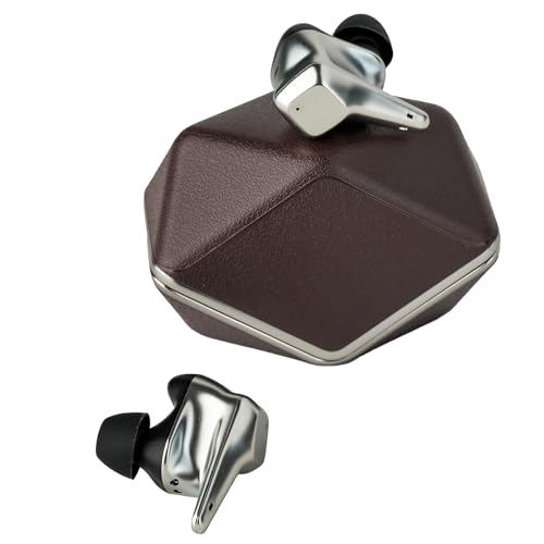 HIFIMAN SVANAR Wireless LE Noise Cancelling Bluetooth in-Ear Hi-Fi Earphones with Hymalaya DAC, Topology Diaphragm Driver, IPX5 Water/Sweat Resistant, Brown