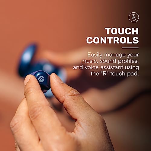 Raycon Fitness Bluetooth True Wireless Earbuds with Built in Mic 54 Hours of Battery IPX 7 Waterproof and Charging Case with Talk, Text, and Play Bluetooth 5.2 Portable Sport