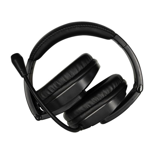 HamiltonBuhl MACH‑2 Deluxe USB Headset 20‑Pack – Noise‑Canceling Boom Microphone, Leatherette Ear Cushions, Chew‑Resistant Dura‑Cord, in‑Line Volume Control, USB‑A Plug for Classroom Use