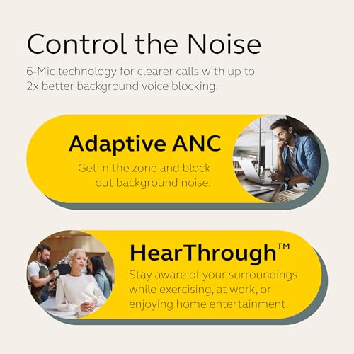 Jabra Elite 10 True Wireless Bluetooth Earbuds – Advanced Active Noise Cancelling with Dolby Atmos Surround Sound, All-Day Comfort, Multipoint, Crystal-Clear Calls – Cocoa