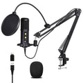 JDXQBLD BM850 USB Microphone for Recording/Streaming/Gaming, Professional Microphone for PC/Laptop, Voice Volume Control