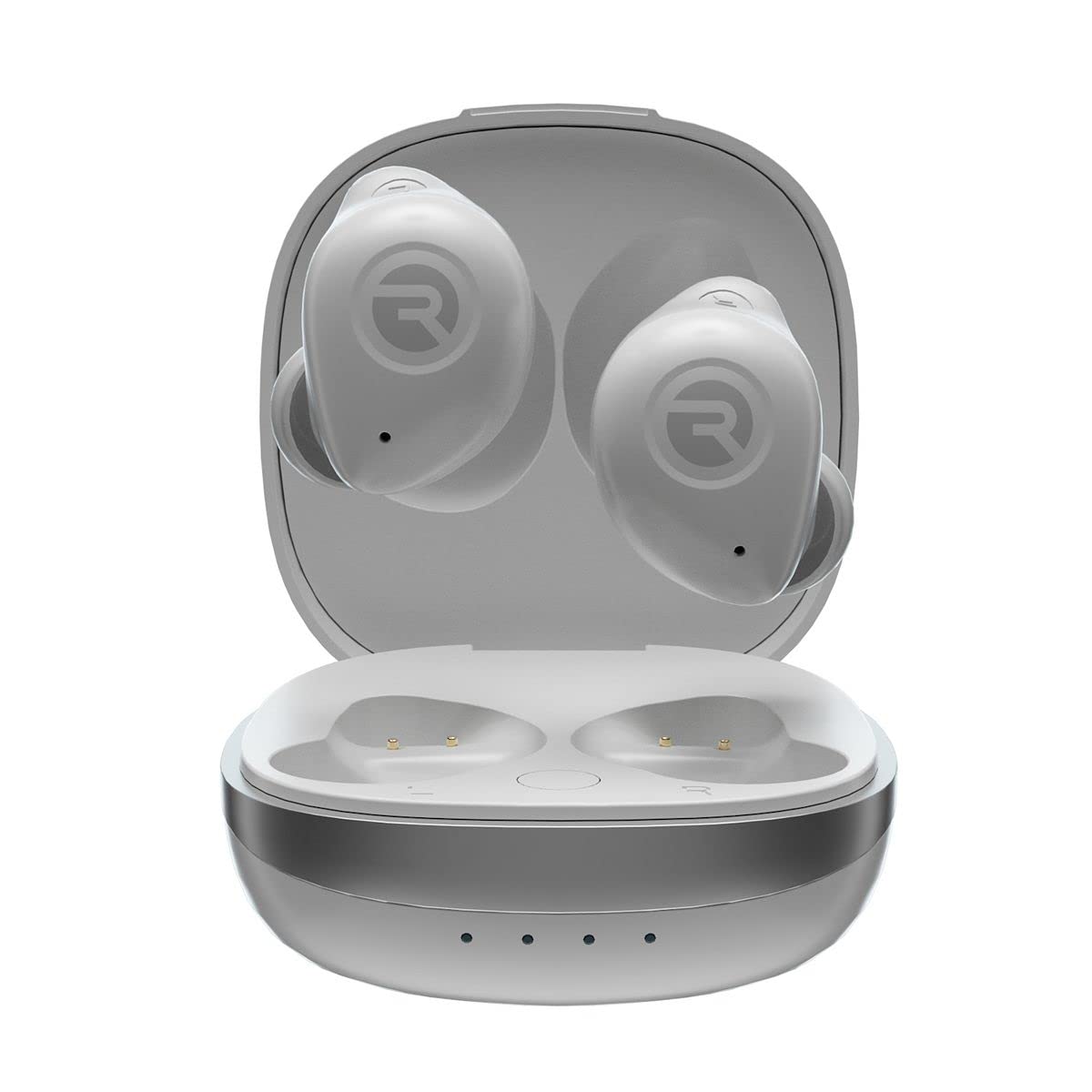 Raycon Fitness Bluetooth True Wireless Earbuds with Built in Mic 54 Hours of Battery IPX 7 Waterproof and Charging Case with Talk, Text, and Play Bluetooth 5.2 Portable Sport
