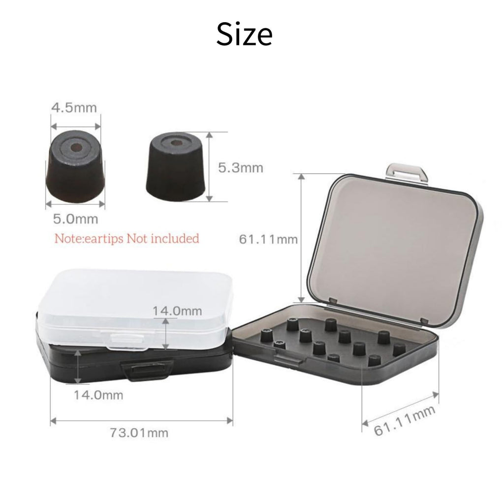 Girftu Silicone Ear Tip Storage Case 2-Pack for IEM Earbuds