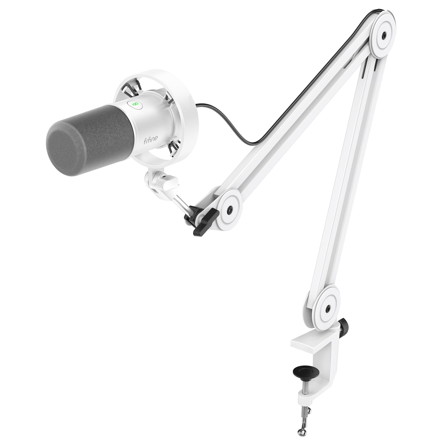 FIFINE K688 USB/XLR Dynamic Podcast Microphone Kit with Boom Arm