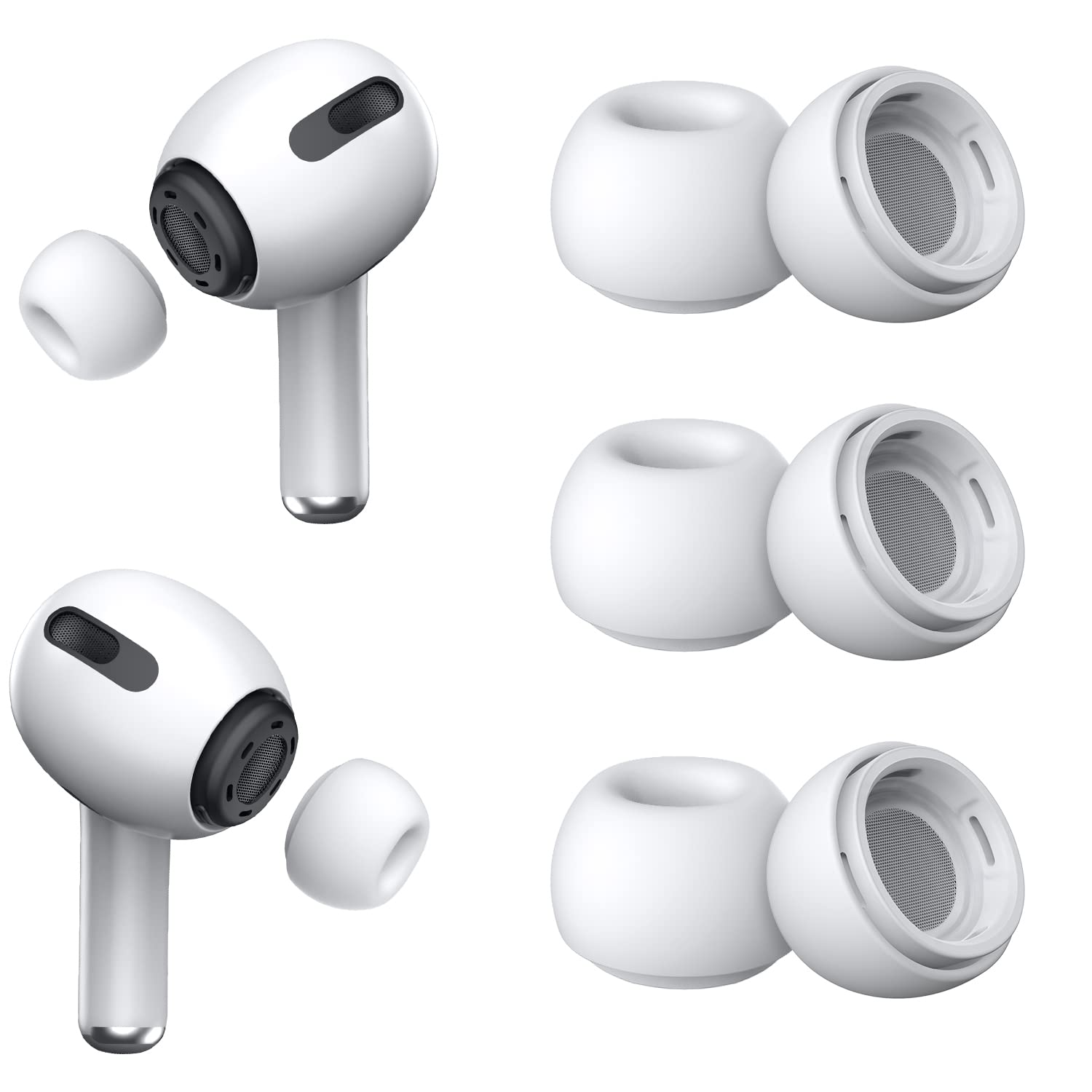 Replacement Ear Tips for AirPods Pro (3 Pairs Set)