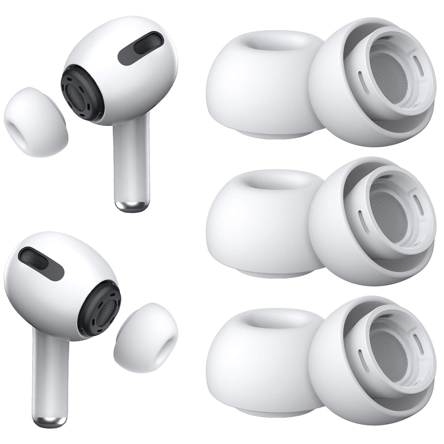 Replacement Ear Tips for AirPods Pro (3 Pairs Set)