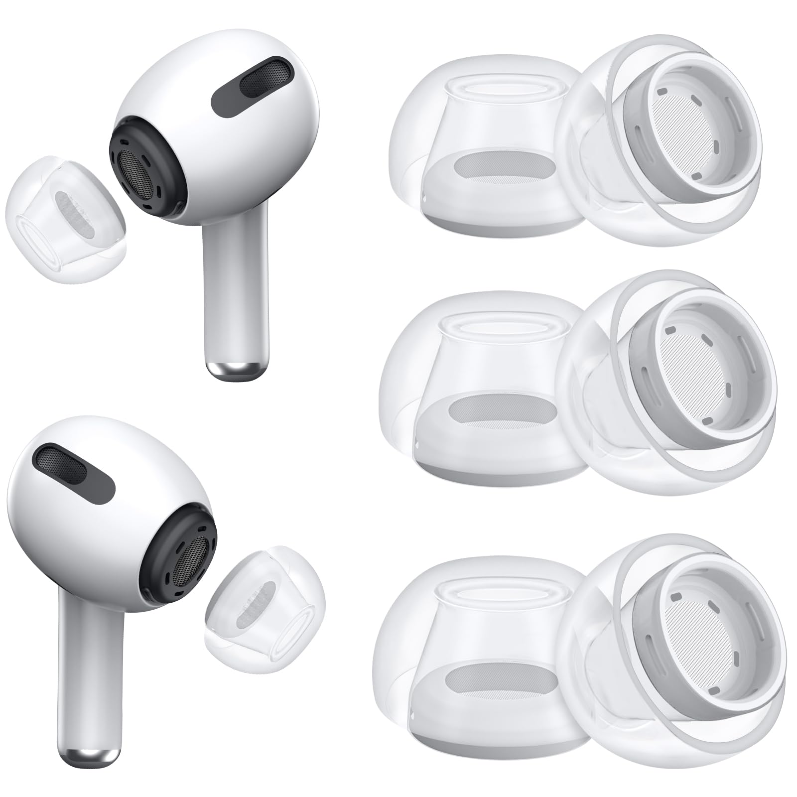 Replacement Ear Tips for AirPods Pro (3 Pairs Set)