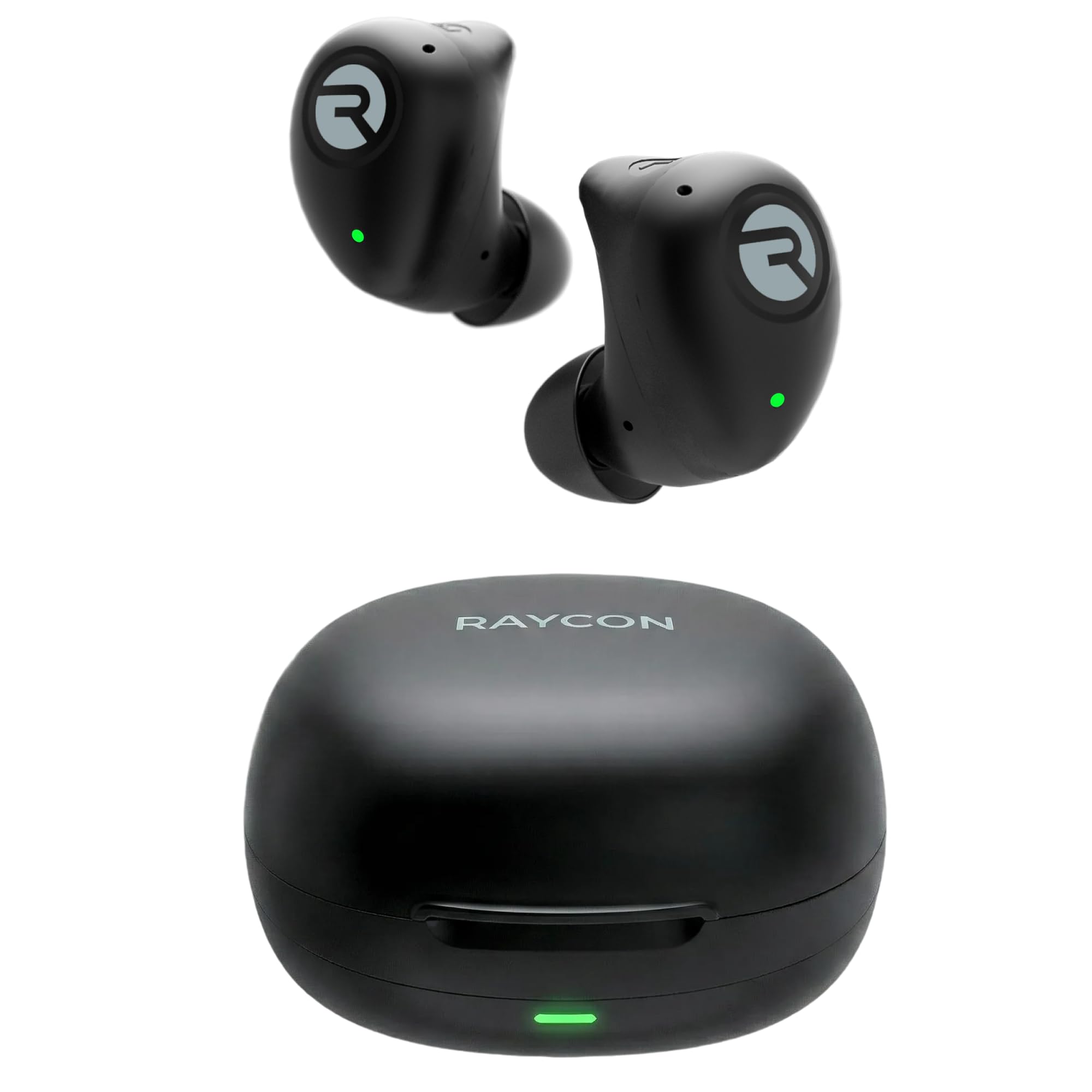 Raycon Fitness Bluetooth True Wireless Earbuds with Built in Mic 54 Hours of Battery IPX 7 Waterproof and Charging Case with Talk, Text, and Play Bluetooth 5.2 Portable Sport