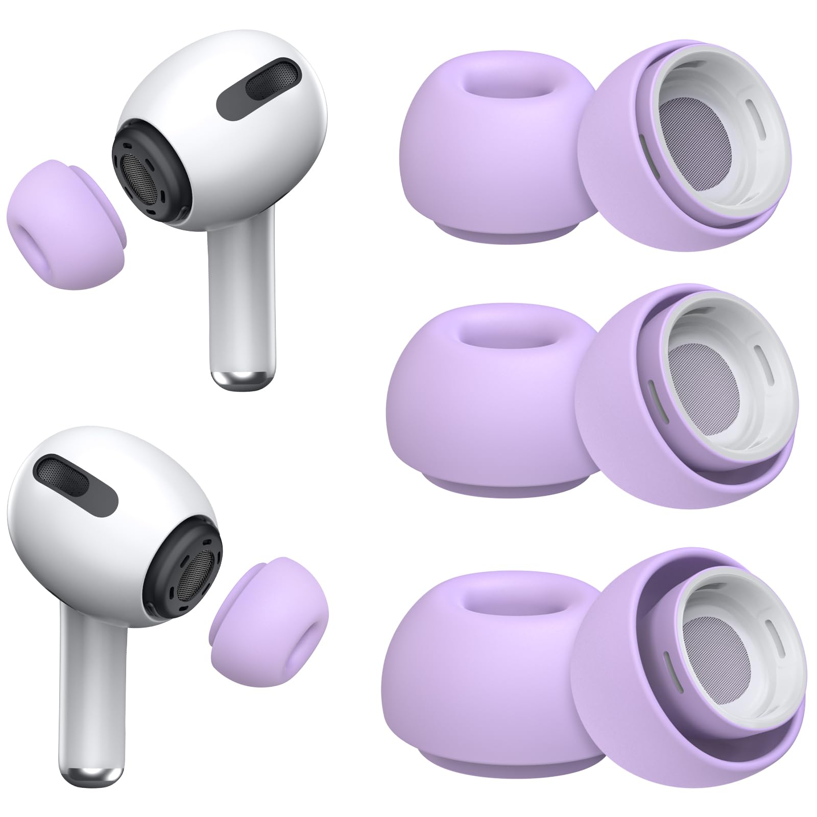 Replacement Ear Tips for AirPods Pro (3 Pairs Set)