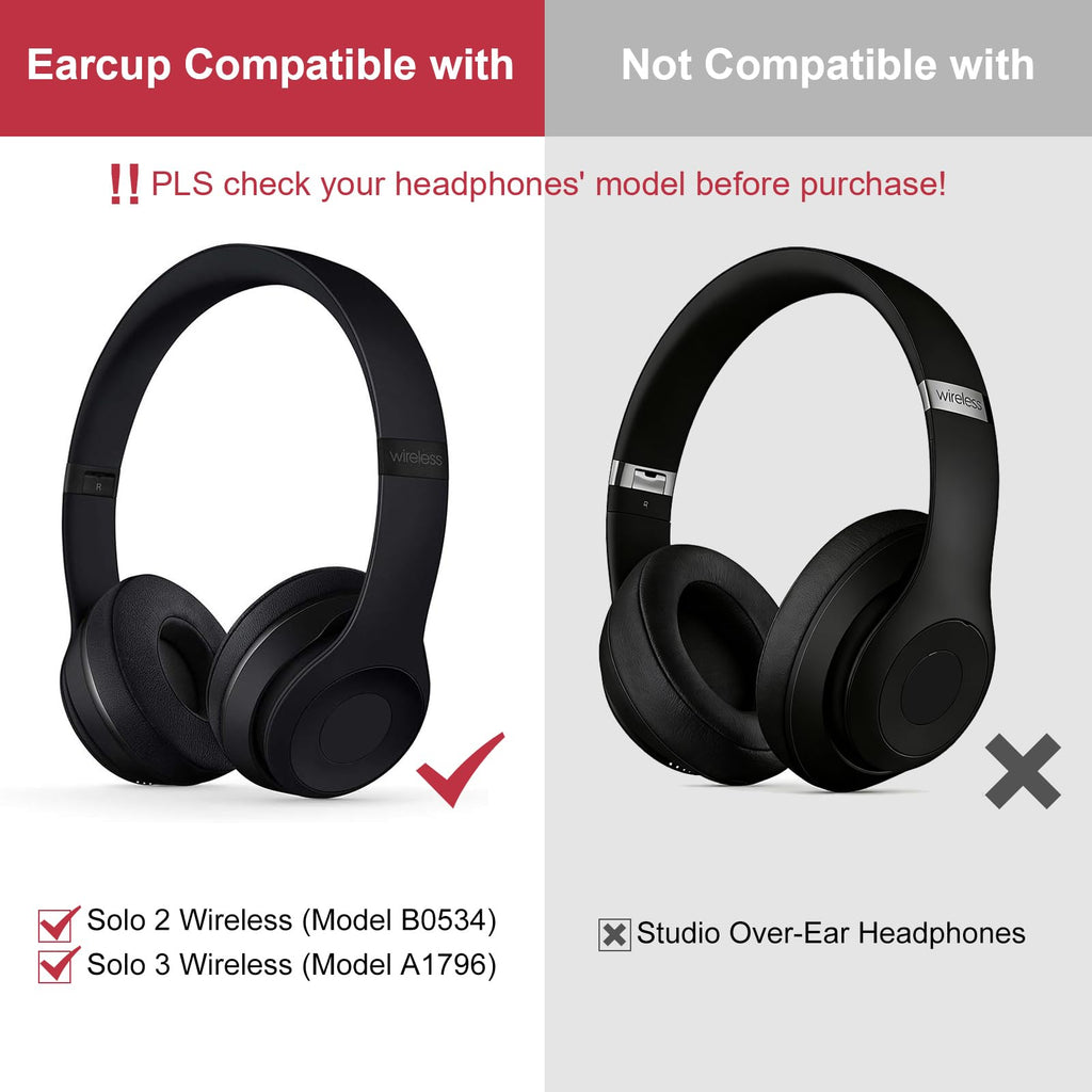 LTGEM Replacement Ear Pads for Beats Solo 2 & Solo 3 Headphones