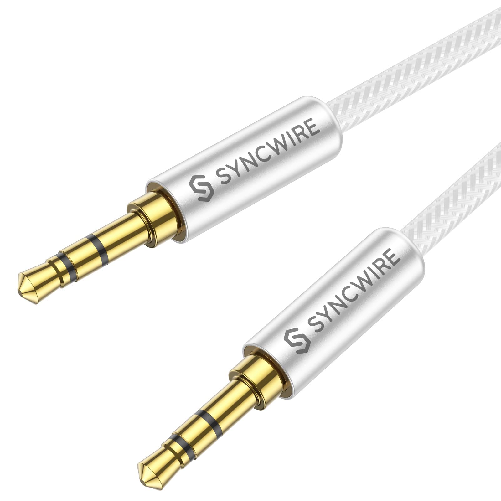Syncwire Nylon Braided 3.5mm AUX Audio Cable Male to Male
