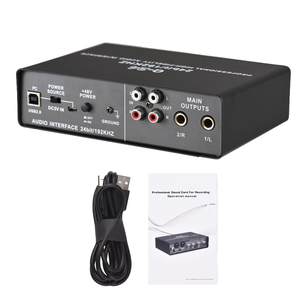 Drfeify USB Audio Interface with 48V Phantom Power