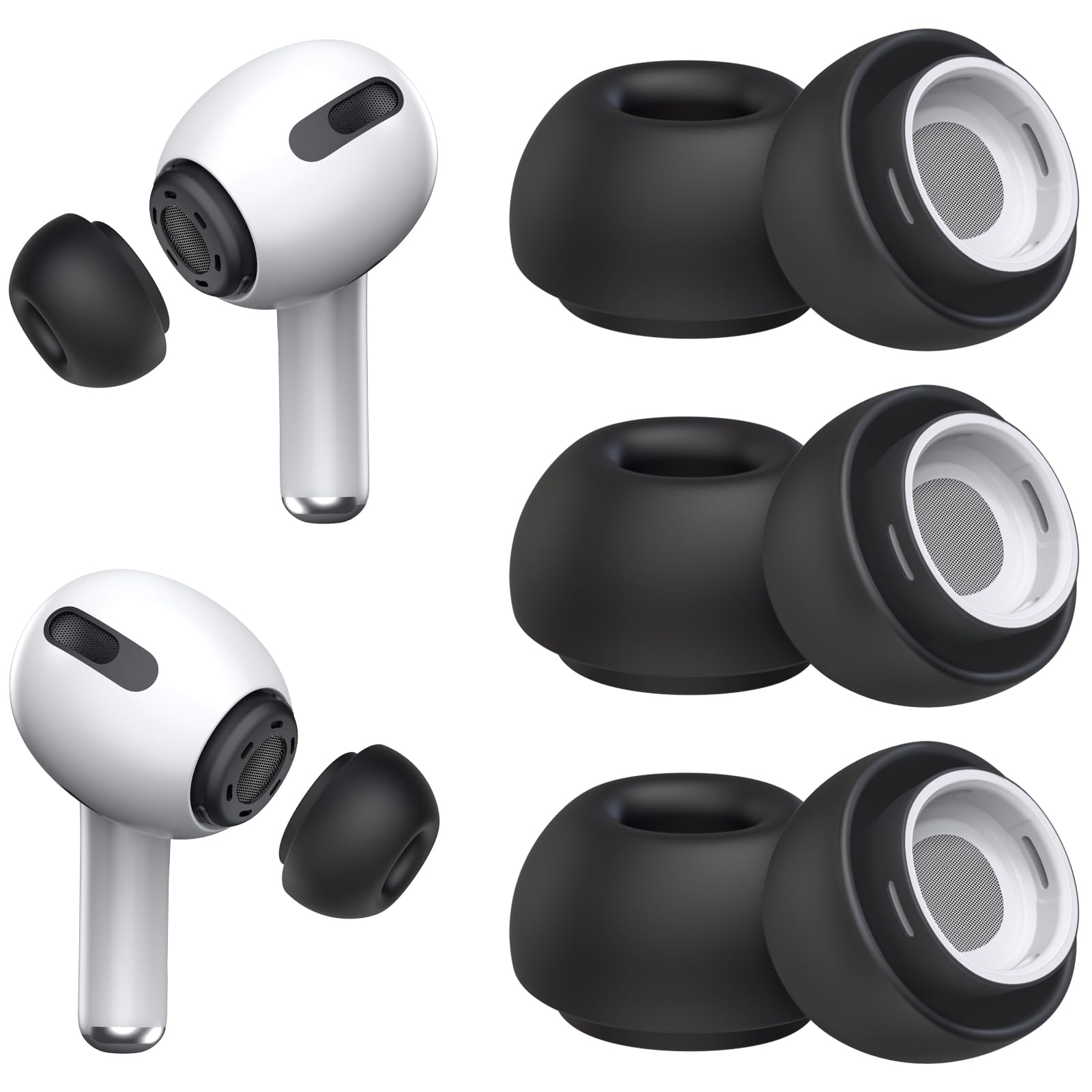 Replacement Ear Tips for AirPods Pro (3 Pairs Set)