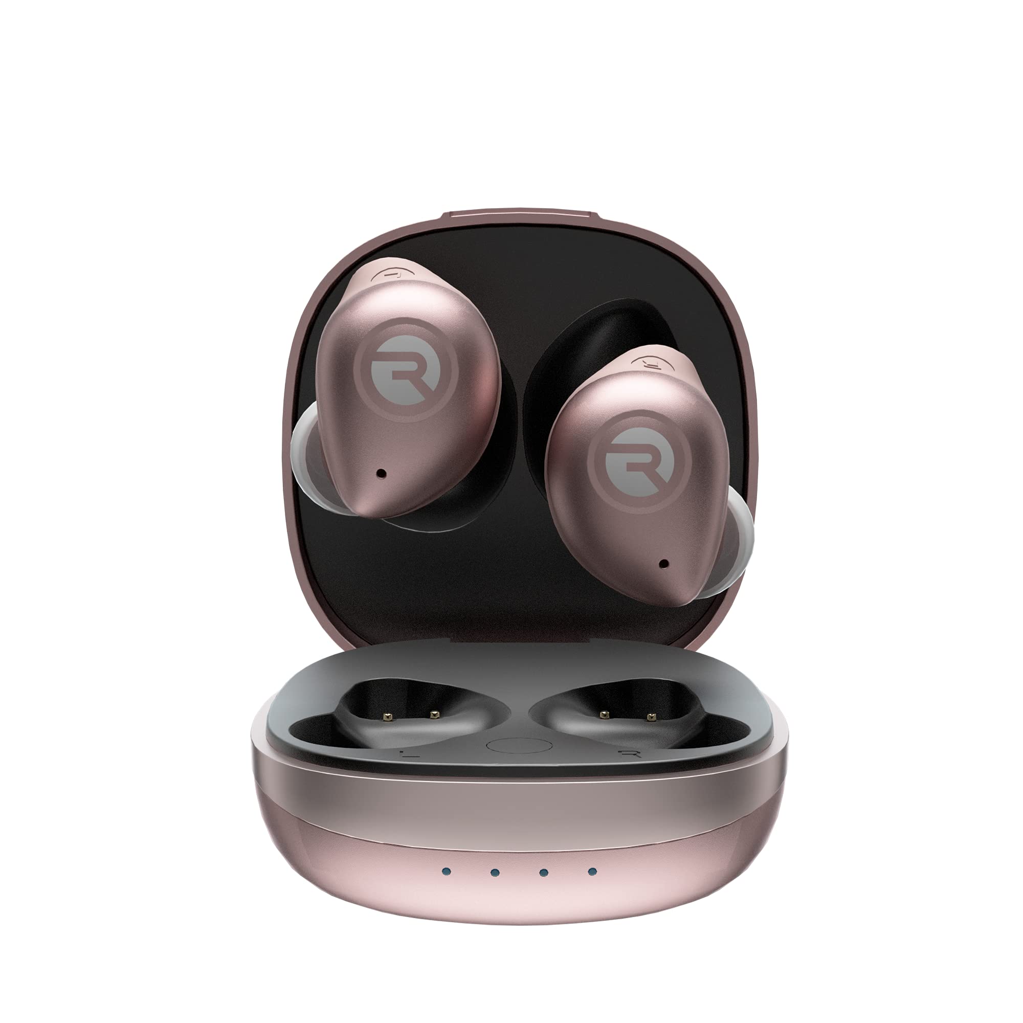Raycon Fitness Bluetooth True Wireless Earbuds with Built in Mic 54 Hours of Battery IPX 7 Waterproof and Charging Case with Talk, Text, and Play Bluetooth 5.2 Portable Sport
