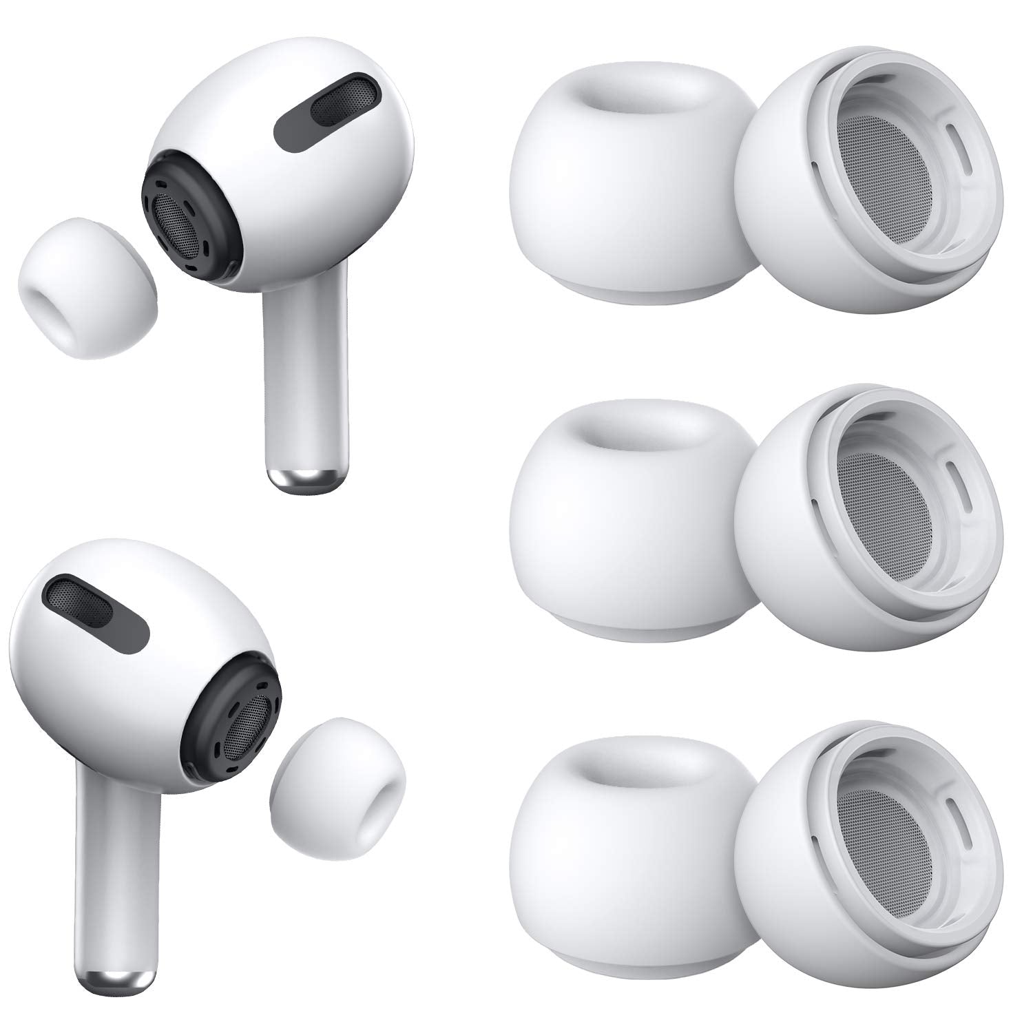 Replacement Ear Tips for AirPods Pro (3 Pairs Set)