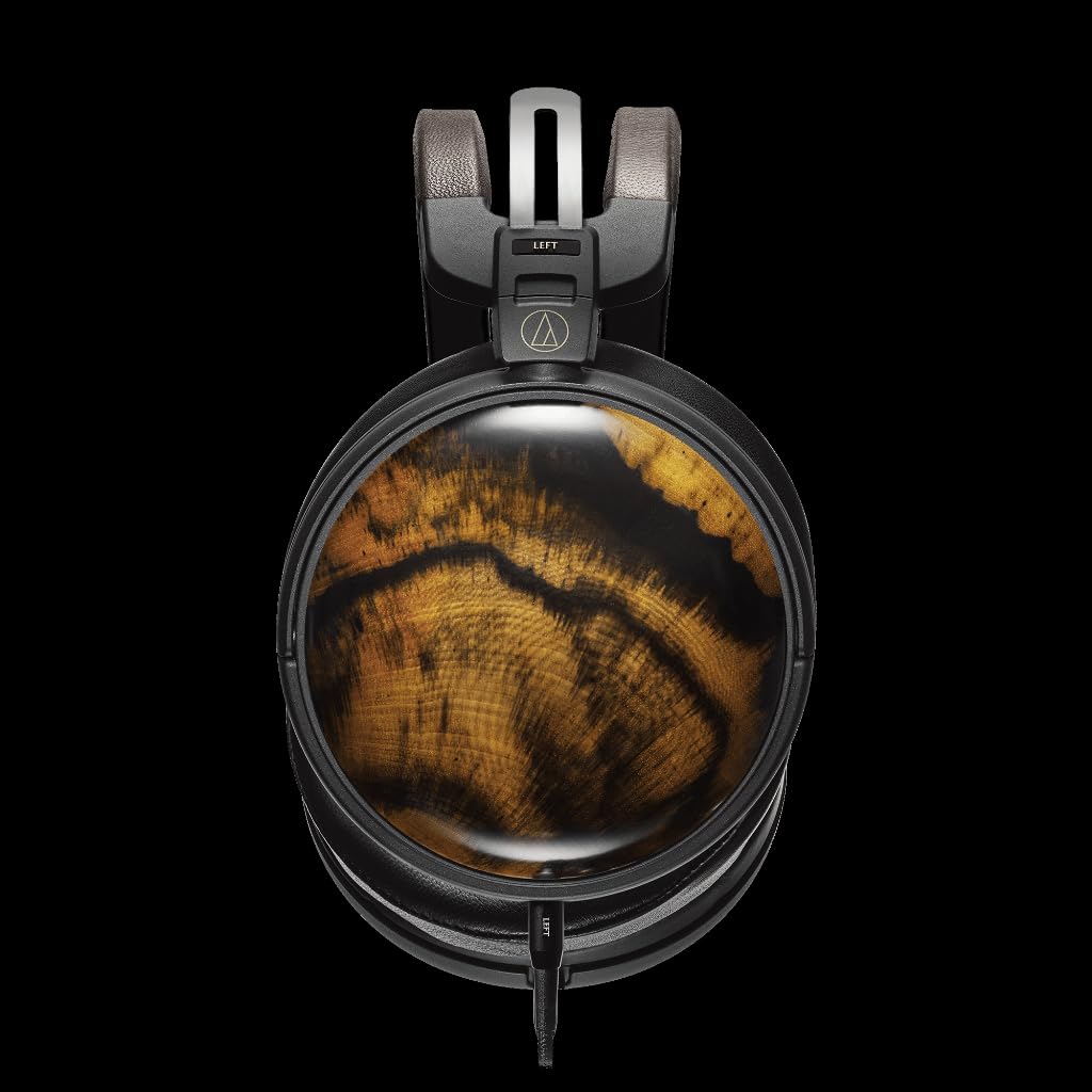 Audio-Technica ATH-AWKG Audiophile Closed Back Dynamic Wooden Headphones (Kurogaki Wood)