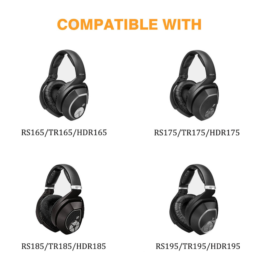 Replacement Ear Pads for Sennheiser RS175 RS185 RS195 Headphones