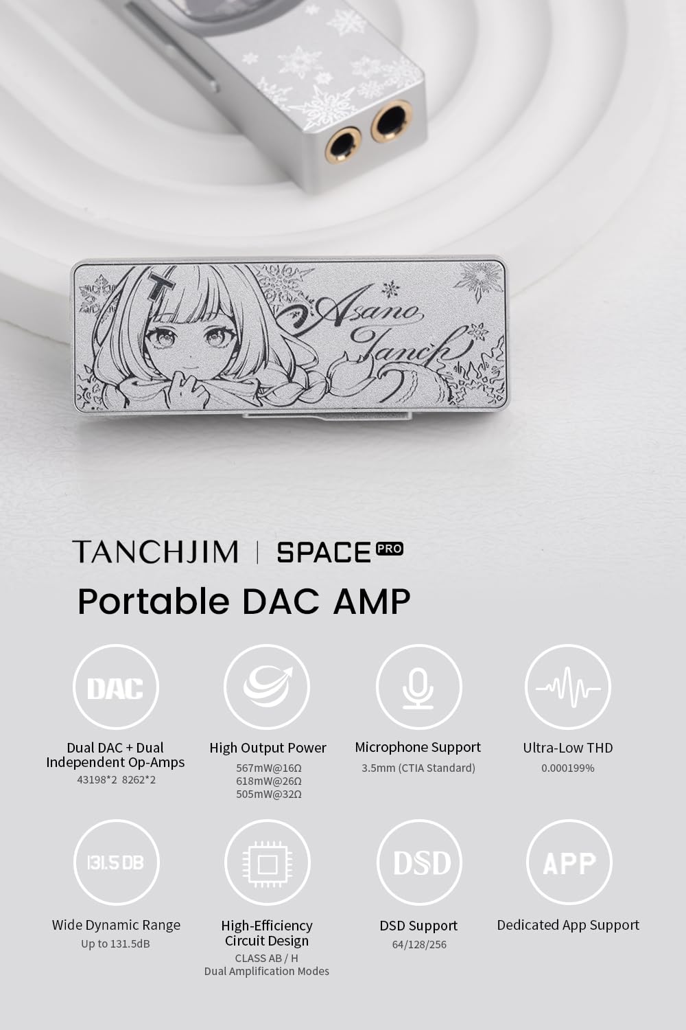TANCHJIM Space Pro Portable DAC & Headphone Amplifier
