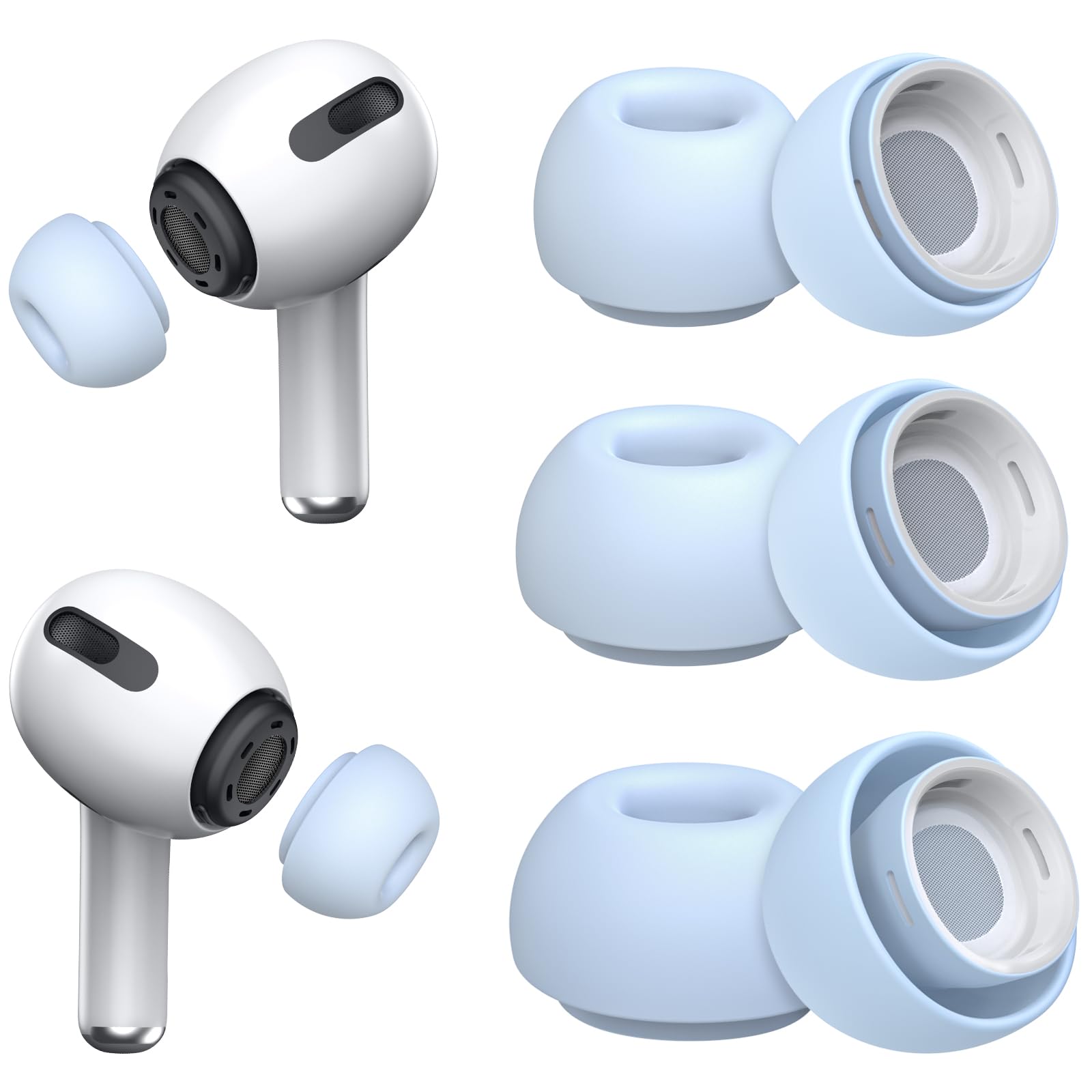 Replacement Ear Tips for AirPods Pro (3 Pairs Set)