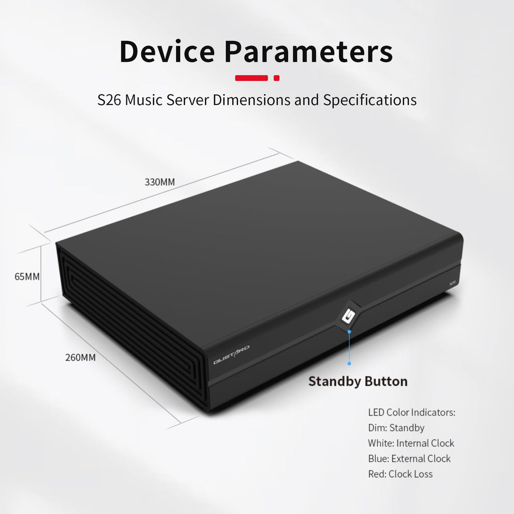 Gustard S26 Hi-Fi Music Server