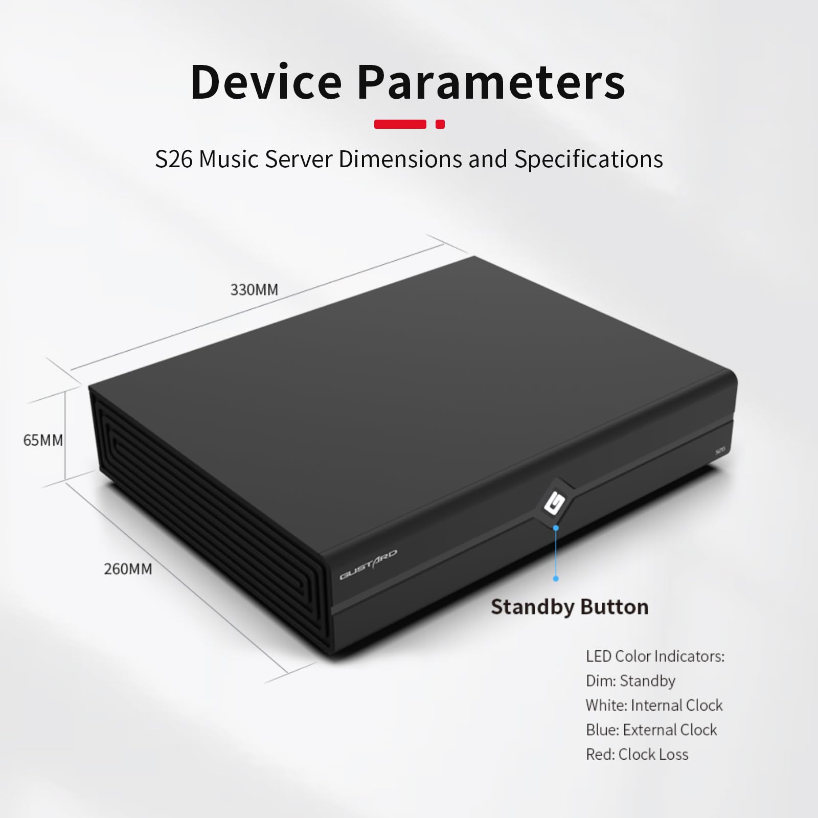 Gustard S26 Hi-Fi Music Server