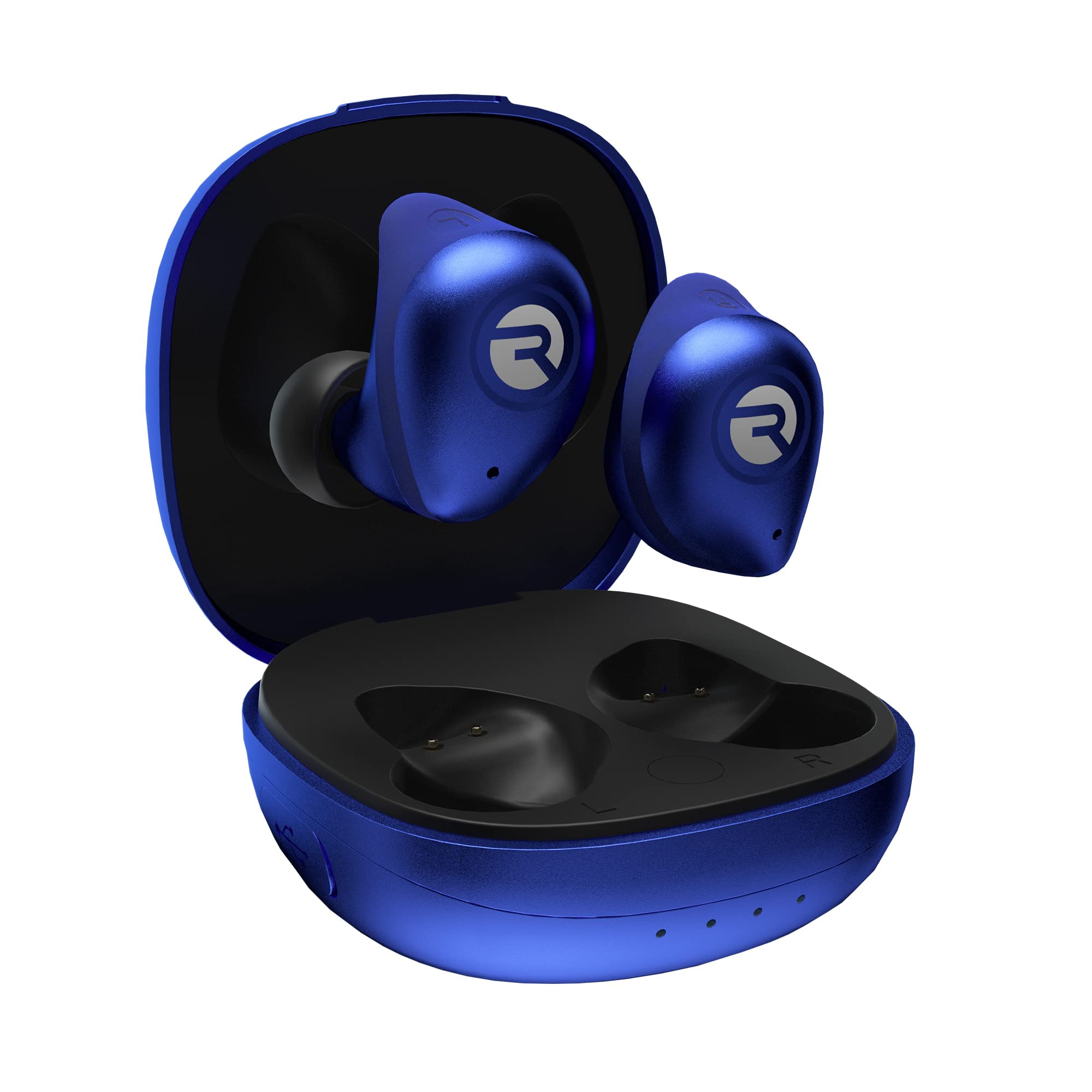 Raycon Fitness Bluetooth True Wireless Earbuds with Built in Mic 54 Hours of Battery IPX 7 Waterproof and Charging Case with Talk, Text, and Play Bluetooth 5.2 Portable Sport