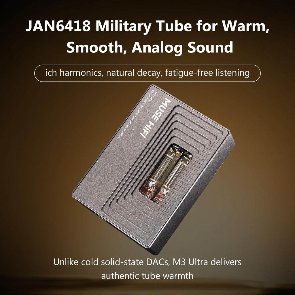 MUSEHiFi M3 Ultra Portable Tube DAC Amp USB-C Dongle DAC