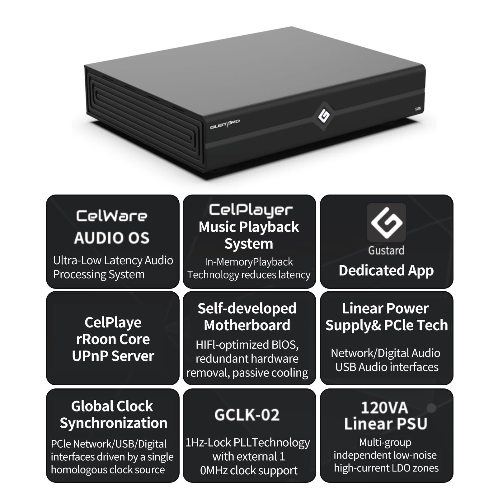Gustard S26 Hi-Fi Music Server