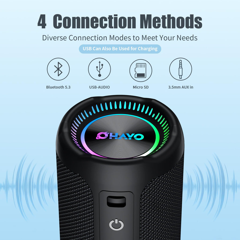 OHAYO 25W Waterproof Bluetooth Speaker with TWS