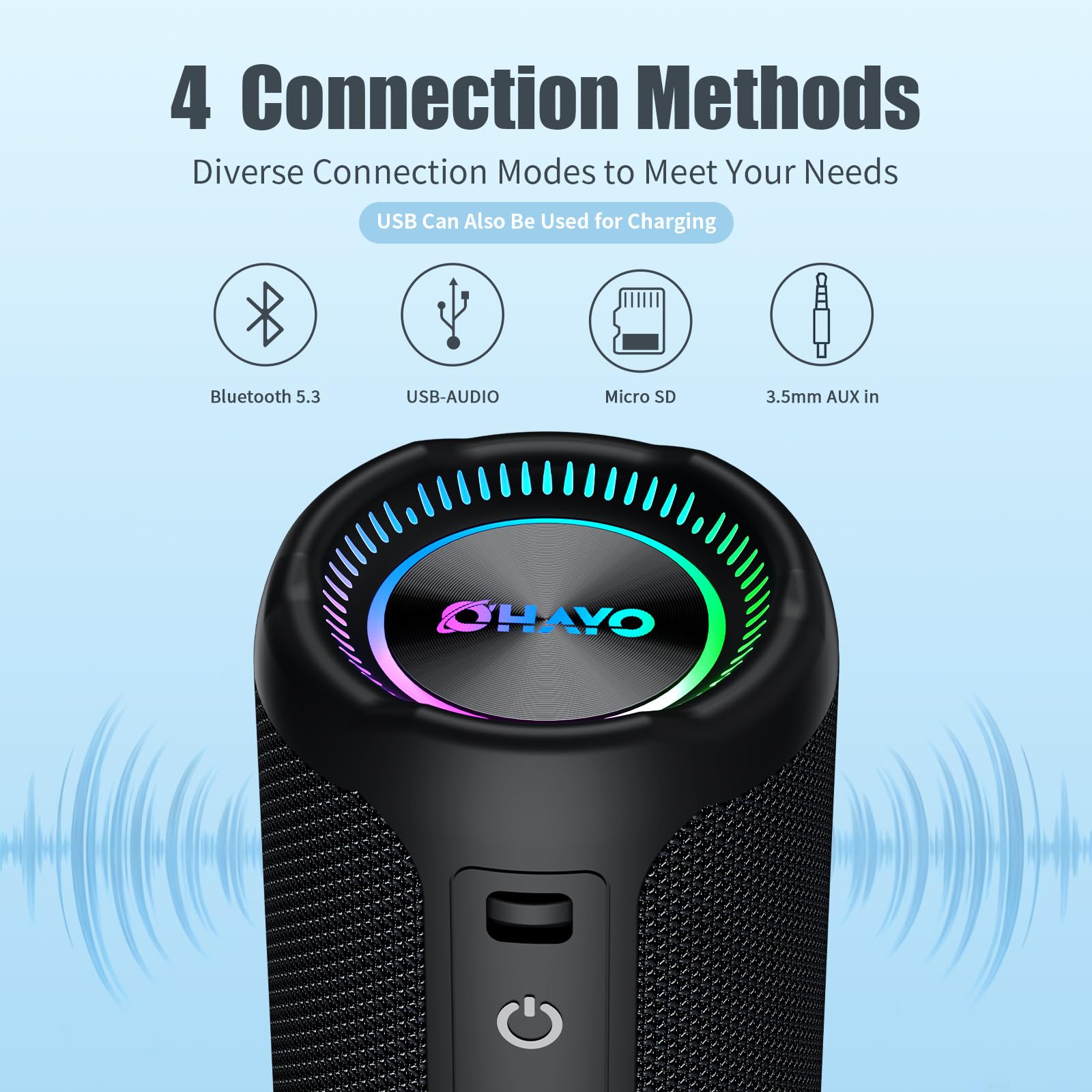 OHAYO 25W Waterproof Bluetooth Speaker with TWS