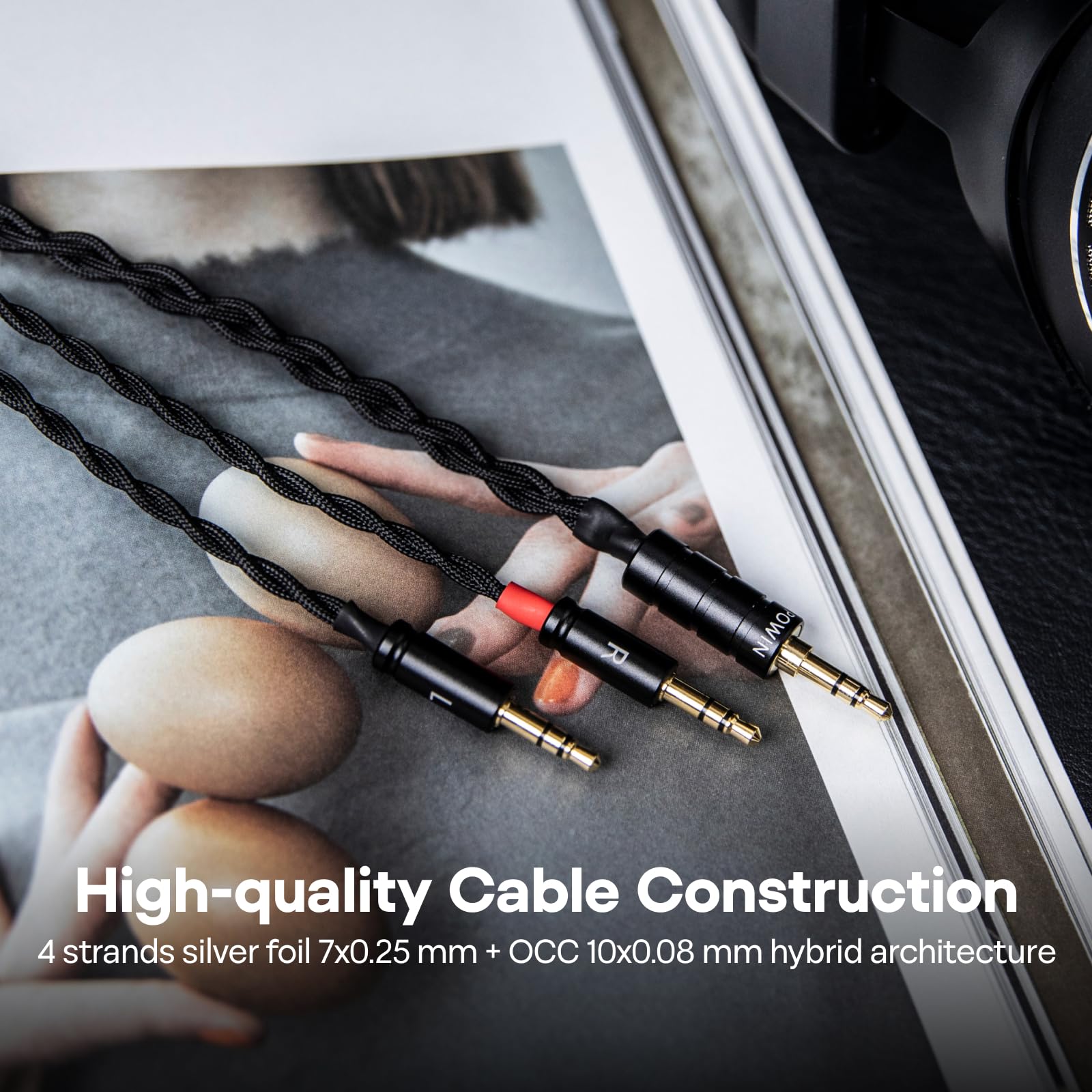 Tripowin Nova Hybrid Upgrade Headphone Cable Dual 3.5mm