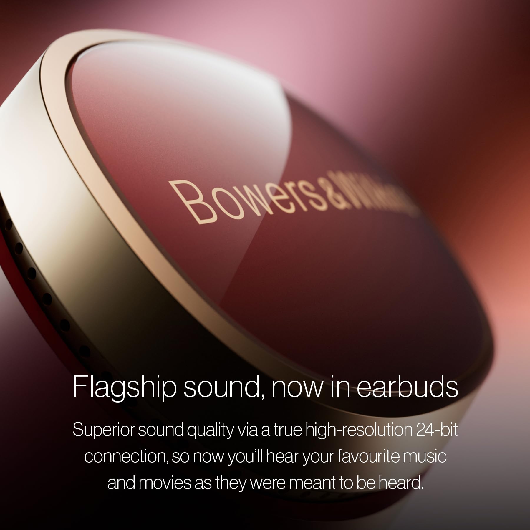 Bowers & Wilkins Pi8 Wireless Earbuds, in-Ear Bluetooth Earphones with Qualcomm Chipset & aptX Lossless, Active Noise Cancelling Earbuds, 3 Built-in Mics, 15-Min Quick Charging