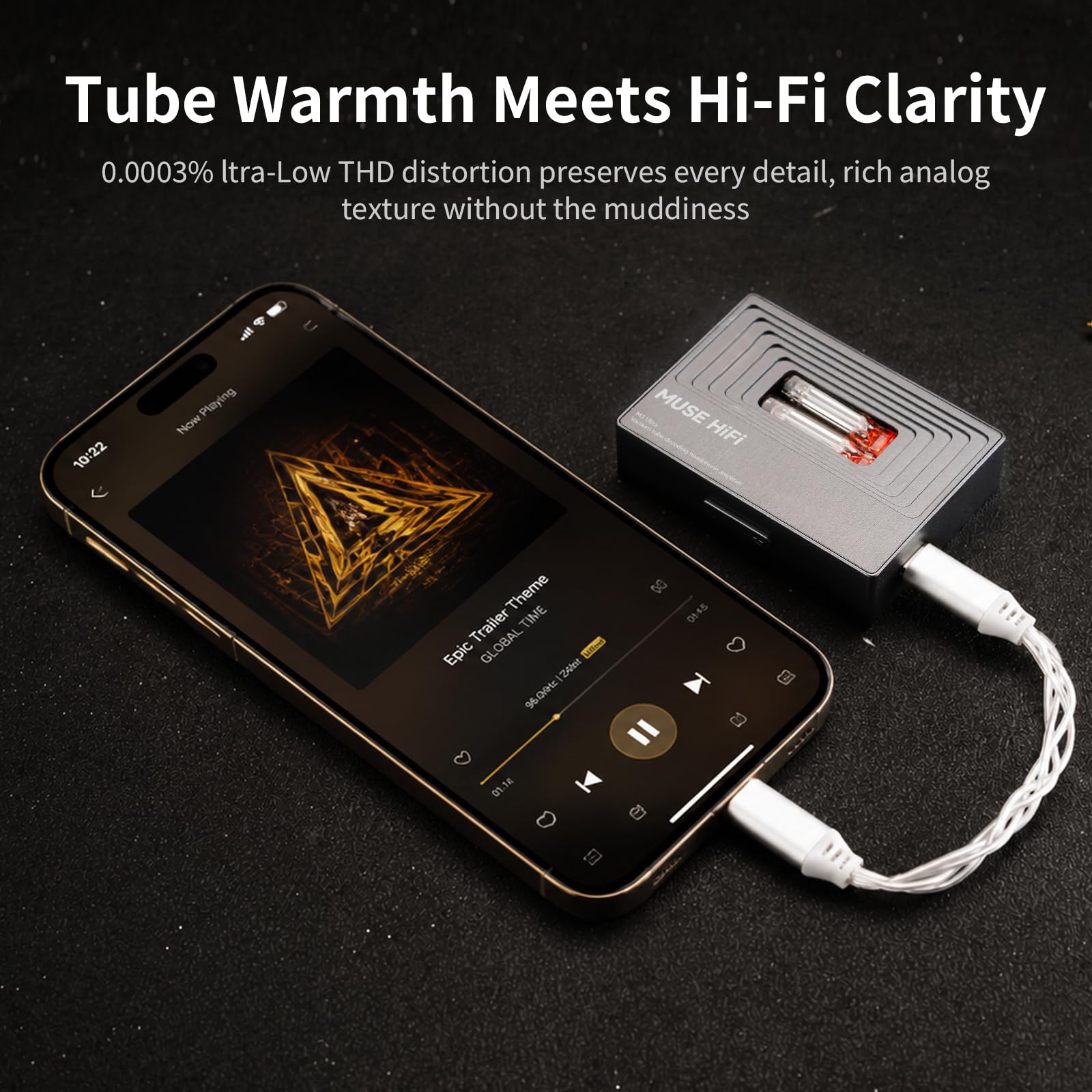 MUSEHiFi M3 Ultra Portable Tube DAC Amp USB-C Dongle DAC