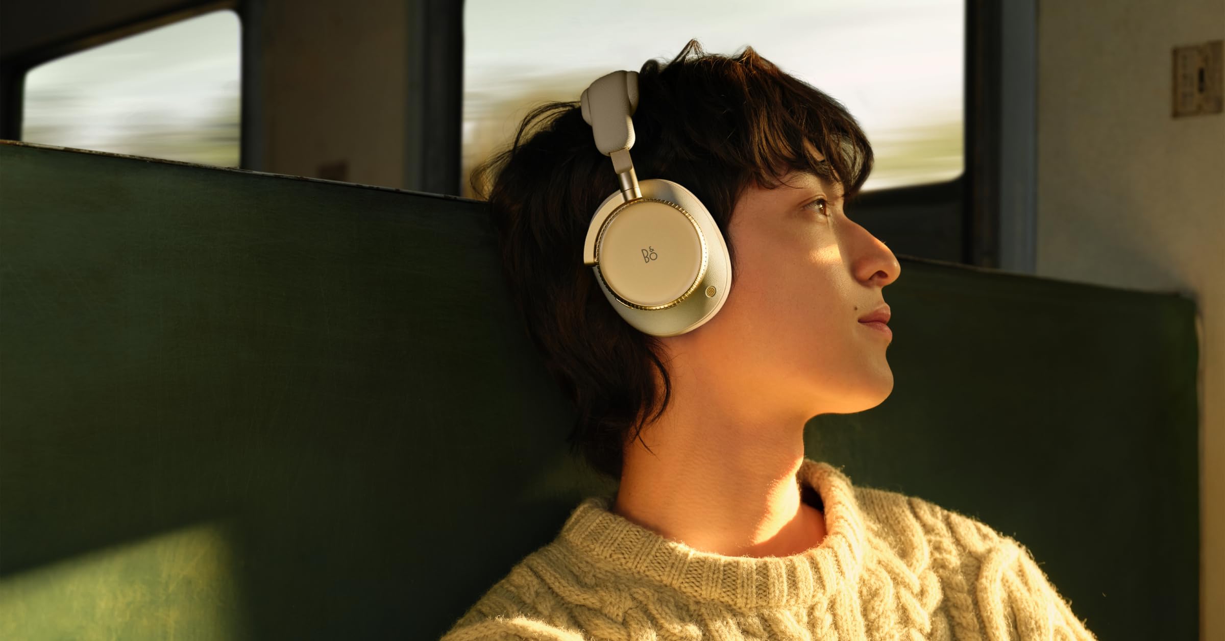 Bang & Olufsen Beoplay H100 Premium Wireless Active Noise Cancelling Over-Ear Headphones with Protective Carrying Case