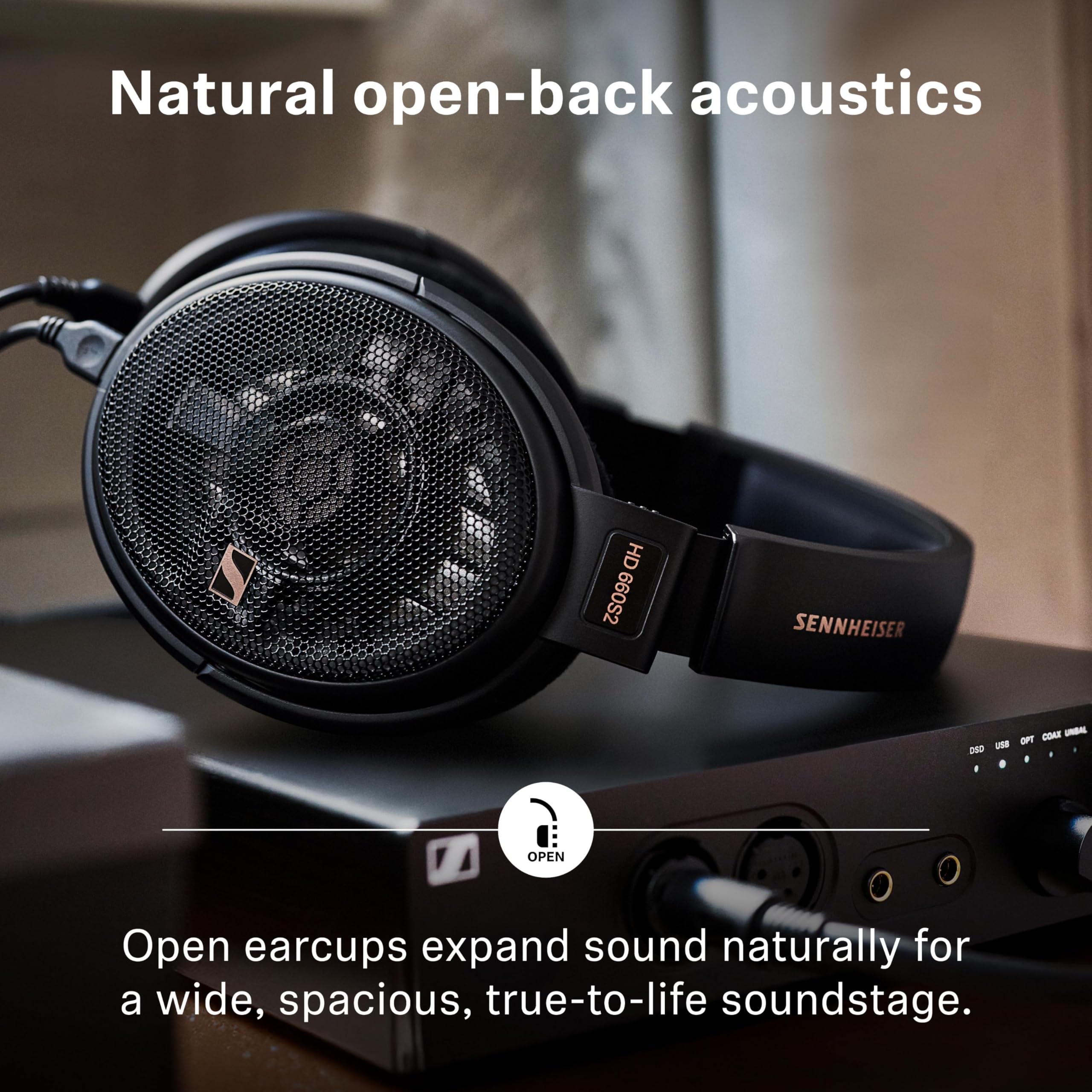 Sennheiser Consumer Audio HD 660S2 - Wired Audiophile Stereo Headphones with Deep Sub Bass, Optimized Surround, Transducer Airflow, Vented Magnet System and Voice Coil – Black