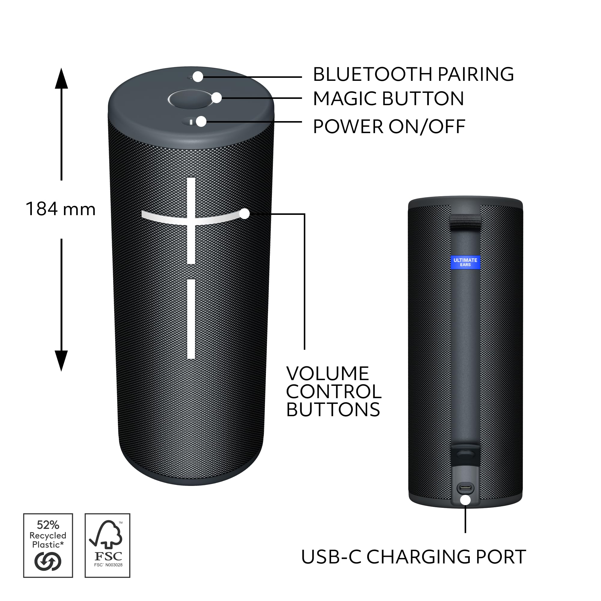 Ultimate Ears BOOM 4 Portable Bluetooth Speaker