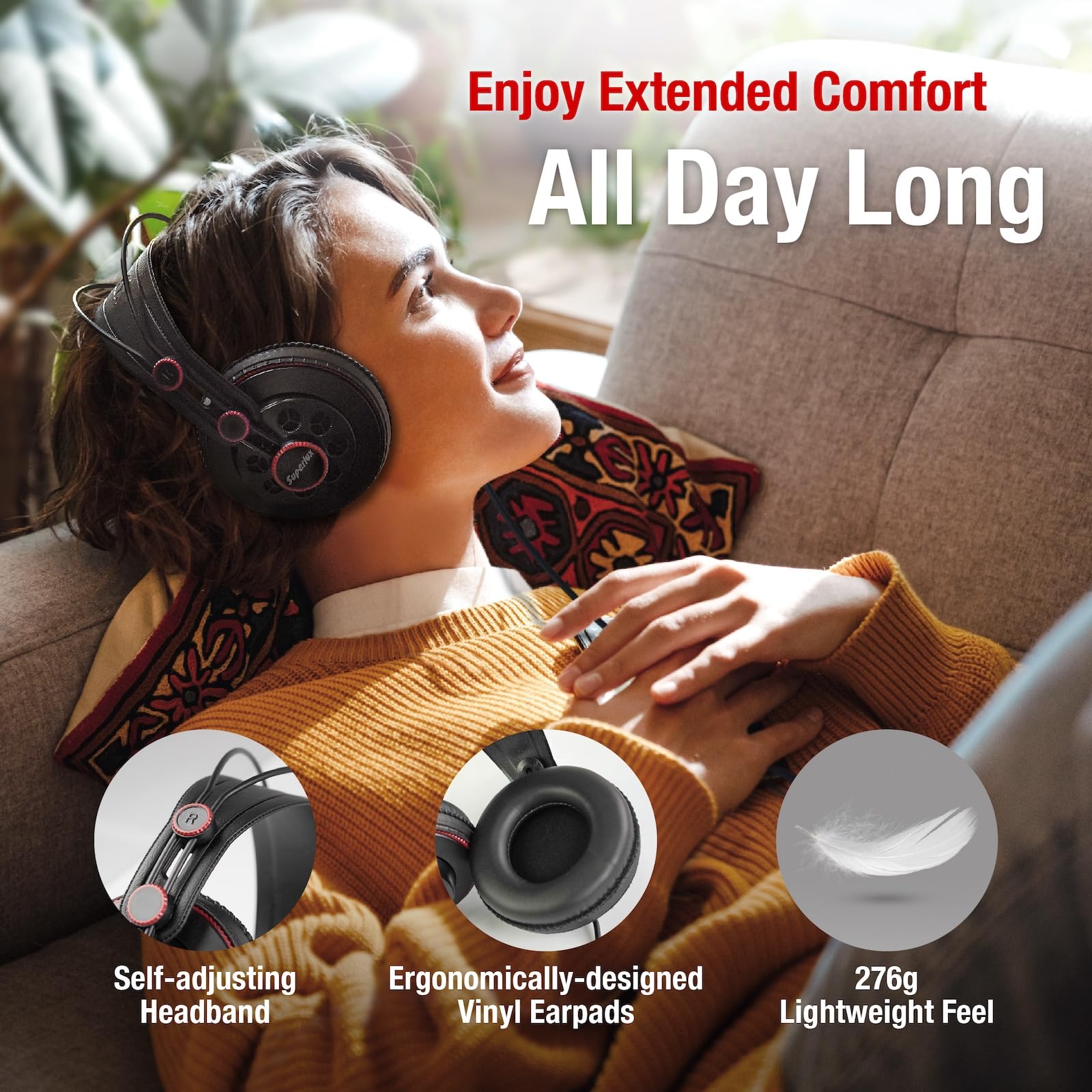 Superlux HD681 Semi-Open Studio Monitoring Headphones