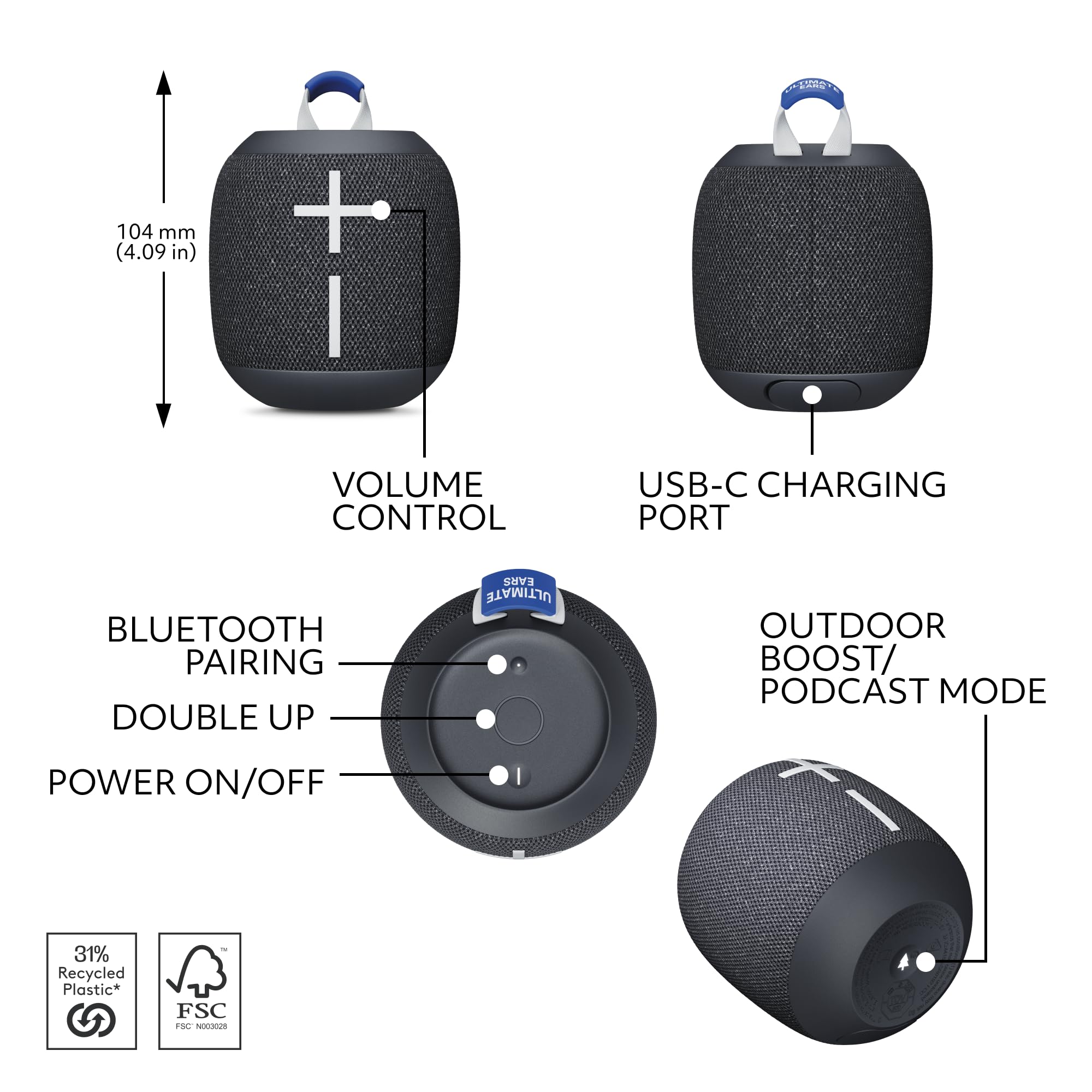 Ultimate Ears WONDERBOOM 4 Speaker