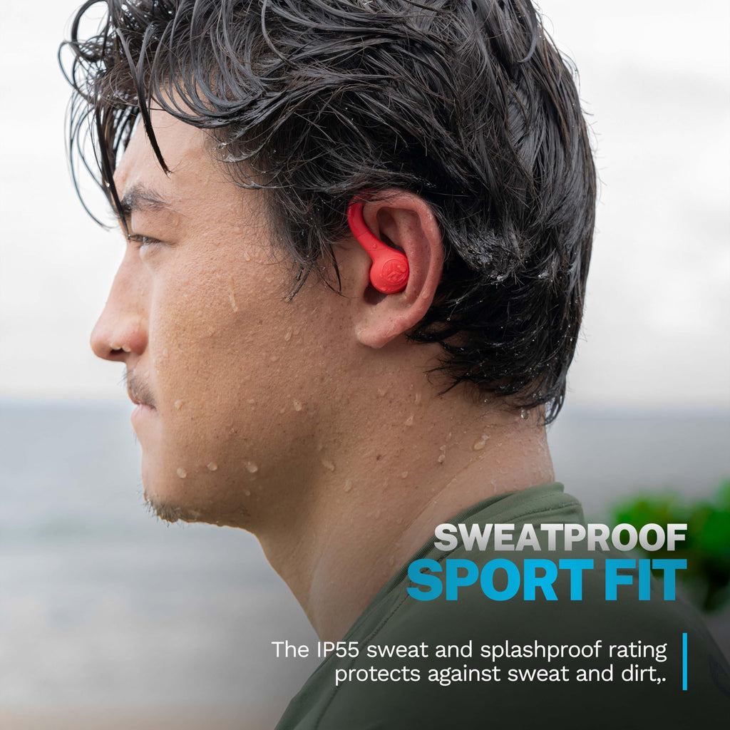 JLab Go Air Sport, Wireless Workout Earbuds Featuring C3 Clear Calling, Secure Earhook Sport Design, 32+ Hour Bluetooth Playtime, and 3 EQ Sound Settings