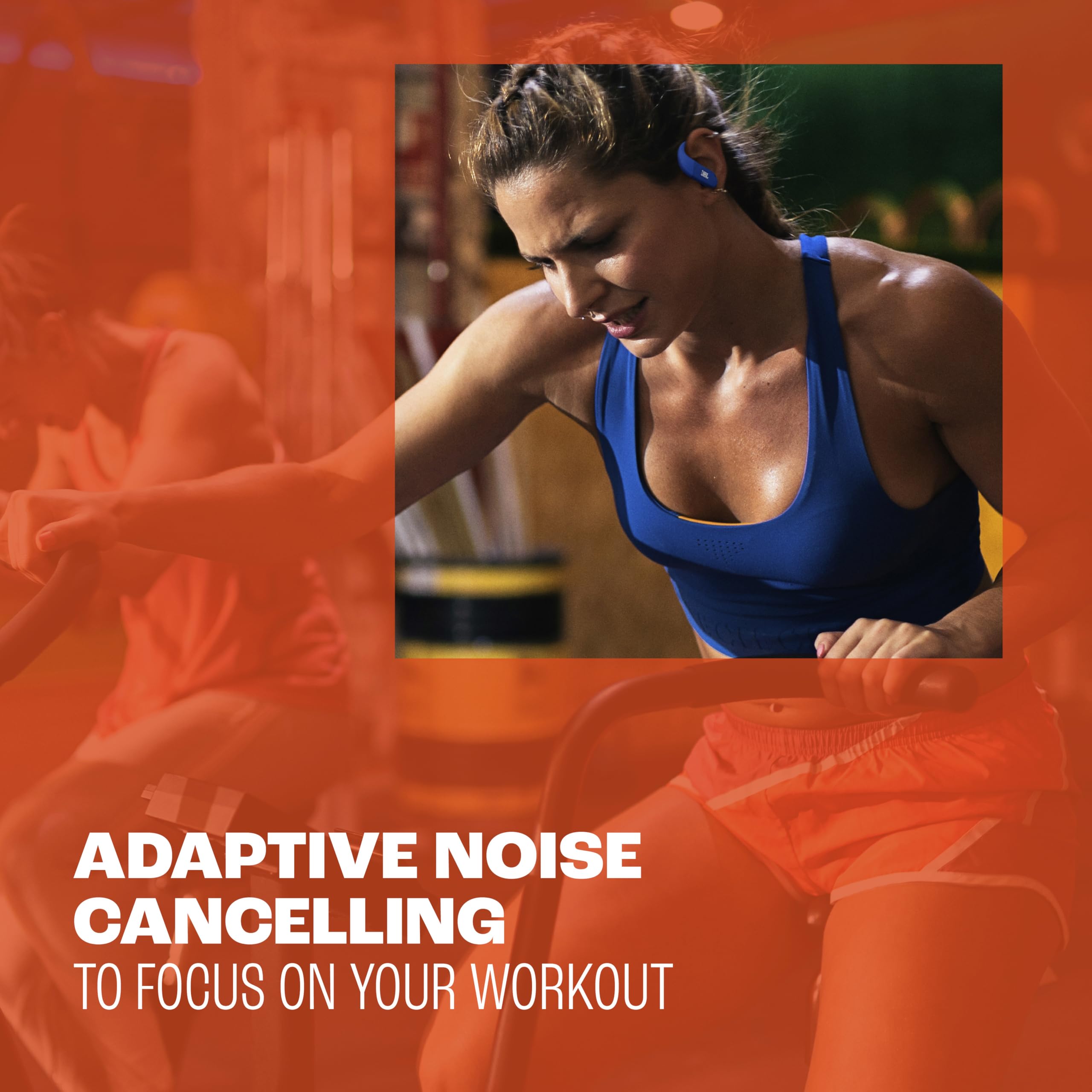JBL Endurance Peak 4 - True Wireless Noise Cancelling Sport Earbuds, Up to 48Hrs Total Playback, Water & dust Proof (IP68), Secure fit with TwistLock™ Design, & 6 mics for Perfect Calls