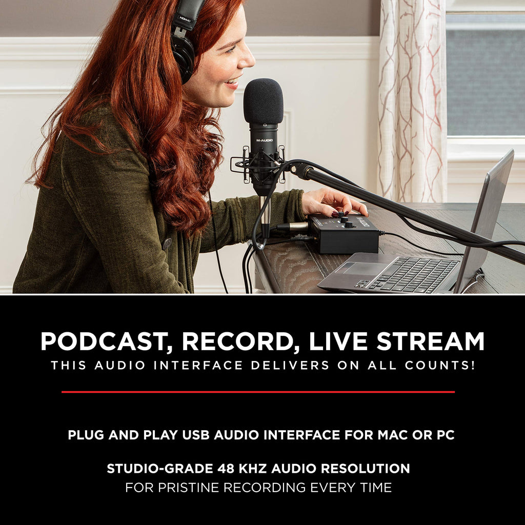 M-Track Duo Podcast Bundle with USB Audio Interface