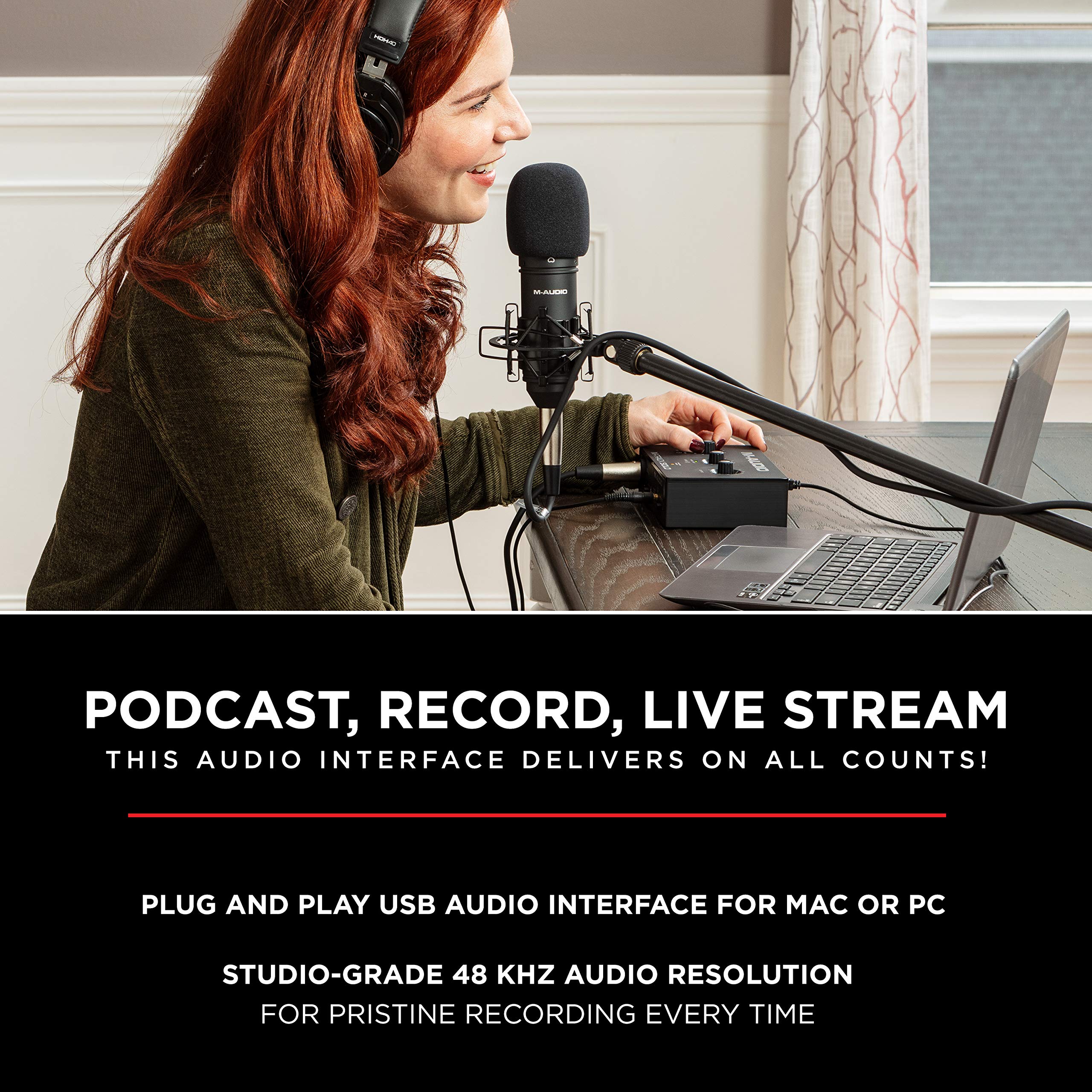 M-Track Duo Podcast Bundle with USB Audio Interface